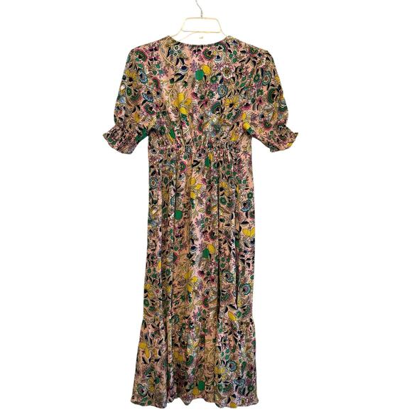 Boden Midi Tea Dress - Milkshake, Tropic Meadow  Dress - US Size 4 - Picture 14 of 16